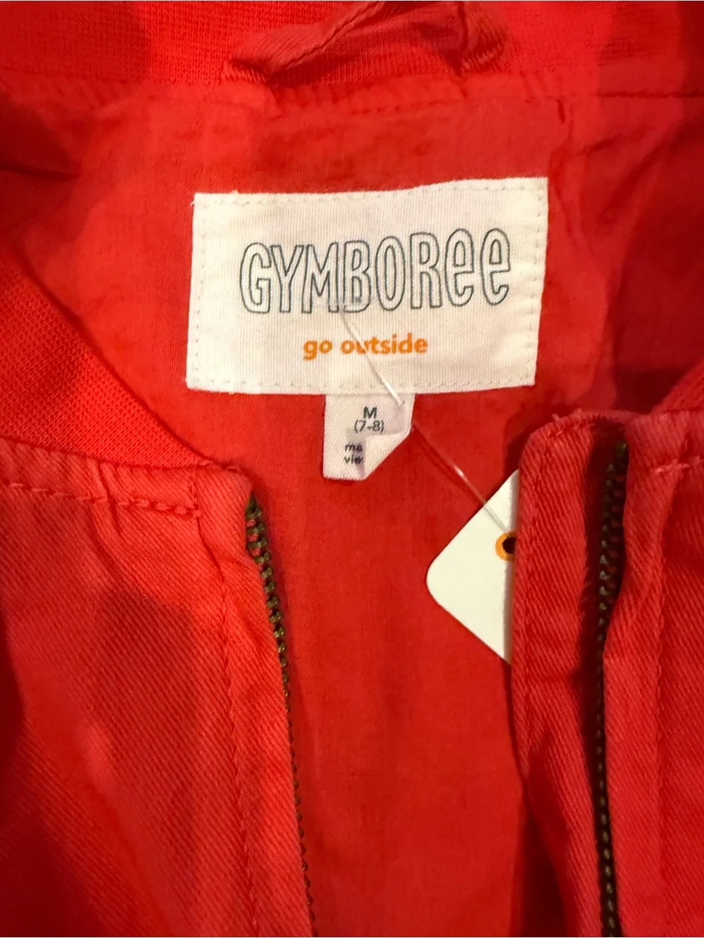 Gymboree Red Jean Jacket with Twin Waist Bows
